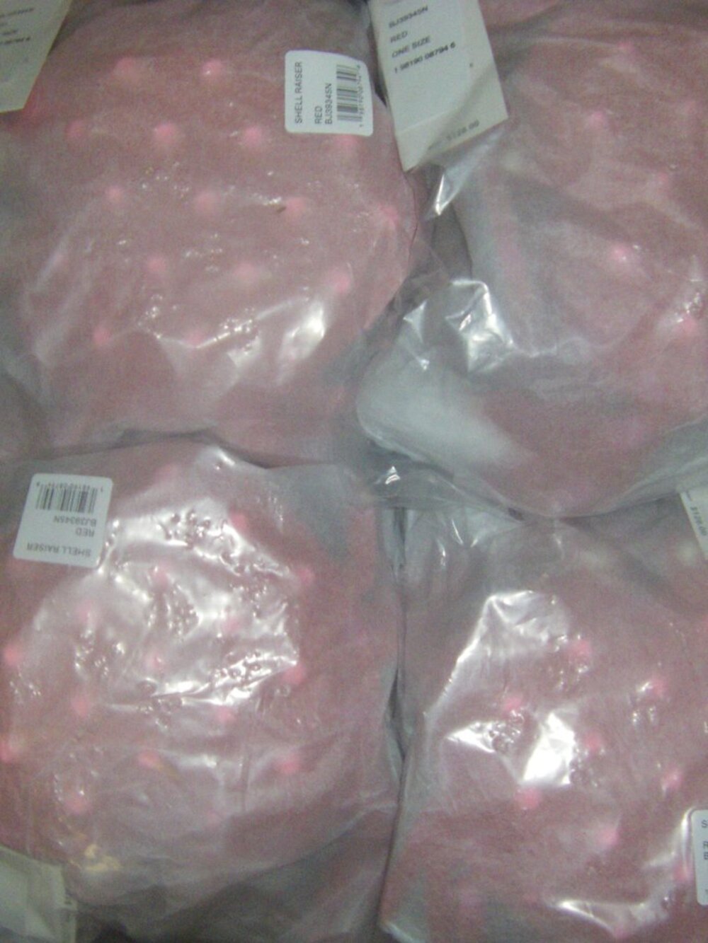 Betsey Johnson Kitsch Shell Raiser Red and Pink Polka Dot Crossbody Bag NWT - Picture 10 of 10